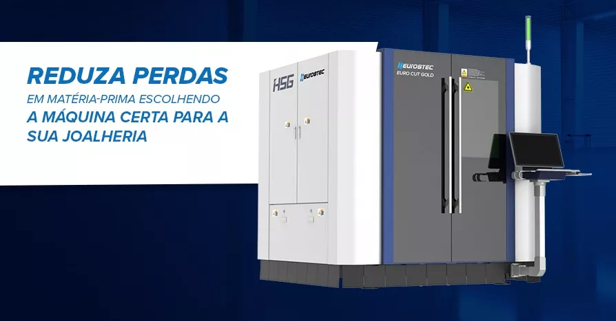 Reduza perdas em mat�ria-prima escolhendo a m�quina certa para a sua joalheria.